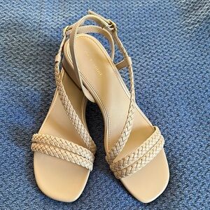 Elegant Tan Braided Sandals
